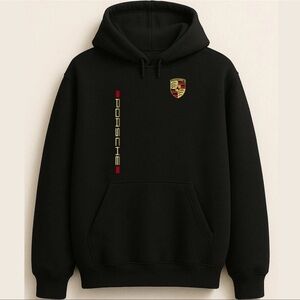 Black Porsche Unisex Hoodie sz M